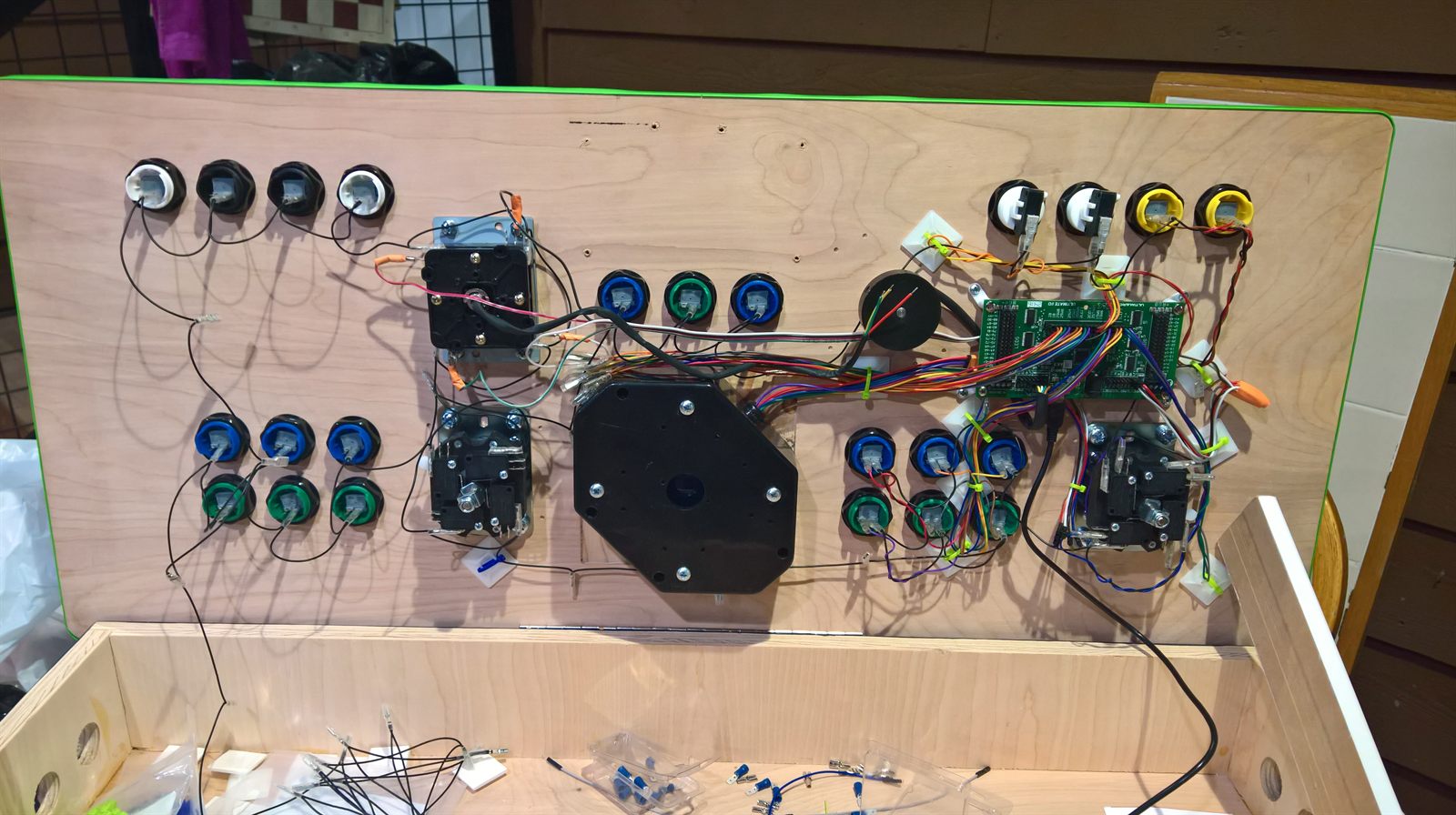 Another full underside view showing all wiring and control hardware